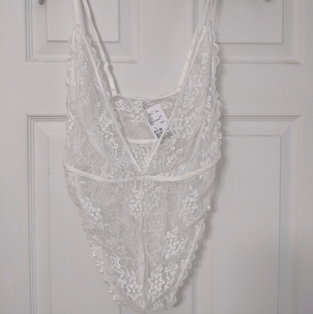 White lace lingerie